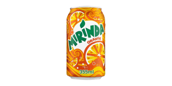 MIRINDA ORANGE CAN 330-355ML