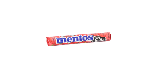 MENTOS CHEWY CANDY STRAWBERRY FLAVOR DIFFERENT WAYS TO CONNECT 14 COUNT