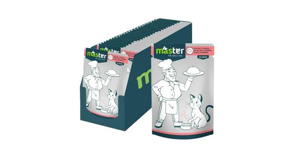 PET INTEREST MASTER CAT POUCH VEAL MEET IN SAUSE 80G
