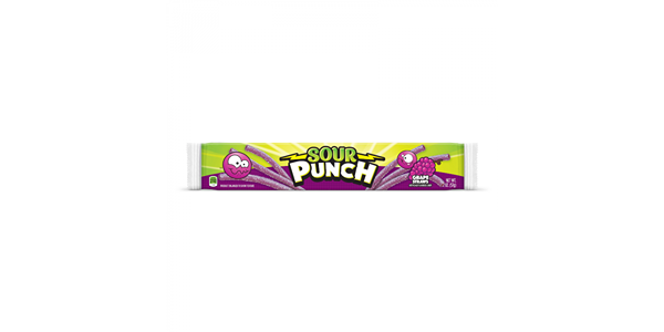 SOUR PUNCH STRAWS GRAPES 57G