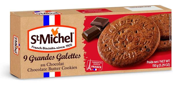 ST. MICHEL GALETTES CHOCOLATE BUTTER BISCUITS 150G