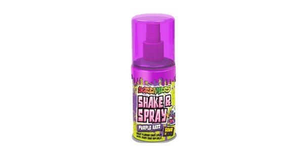 ZED CANDY SCREAMERS SHAKE & SPRAY PURPLE RASPBERRY 60ML