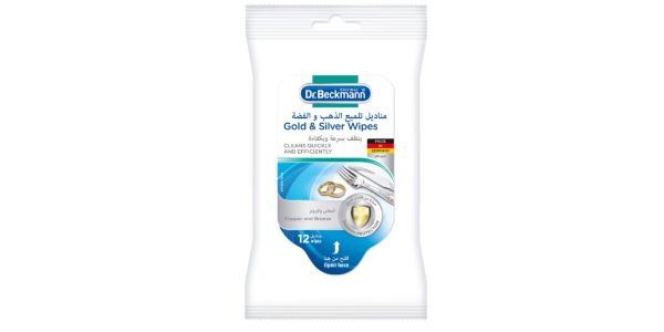 DR BECKMANN WIPES FOR GOLD & SILVER 12S