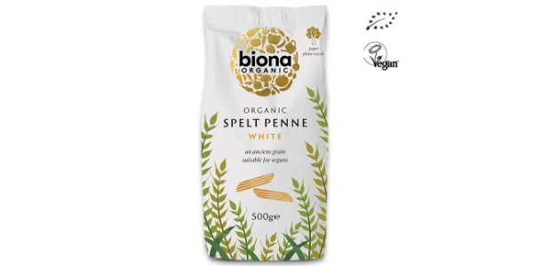 BIONA WHITE SPELT PENNE ORGANIC 500G