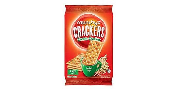 MUNCHYS CREAM CRACKERS 12/300G