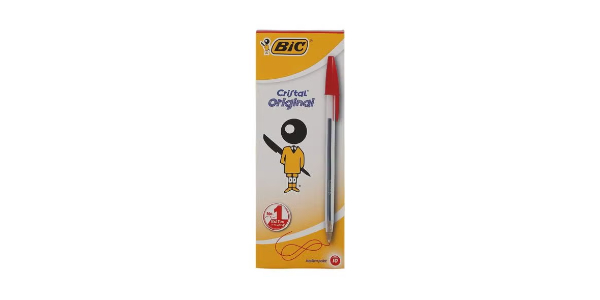 BIC CRISTAL BALLPEN RED MED BOX/10