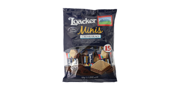 LOACKER CLASSIC MINIS CREMKAKAO WAFER 150G
