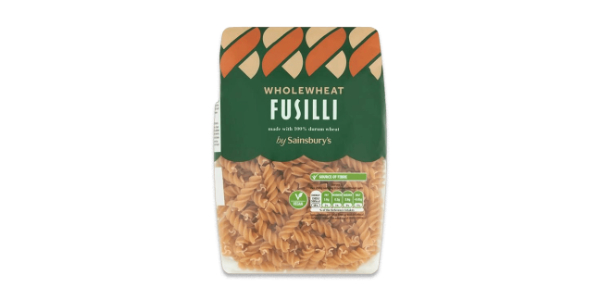 SAINSBURY'S WHOLEWHEAT FUSILLI 500G
