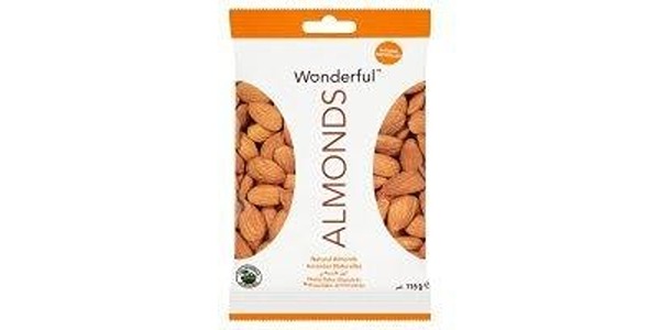 WONDERFUL NATURAL ALMONDS 115G