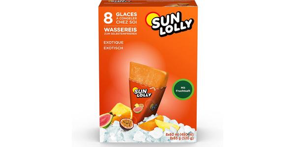 SUNLOLLY EXOTIC ICE LOLLIES 8X60ML