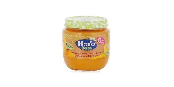 HERO BANANA MANDARIN PEAR 12X125G
