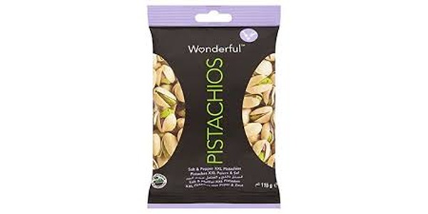 WONDERFUL PISTACHIOS SALT & PEPPER 115G