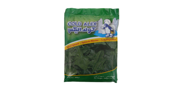 COLD ALEX MINCED SPINACH 400G
