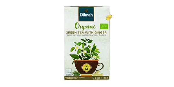 DILMAH ORGANIC GREEN TEA GINGER 20X2G
