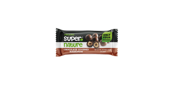 SUPER NATURE CHOCO COATED HAZELNT 40G