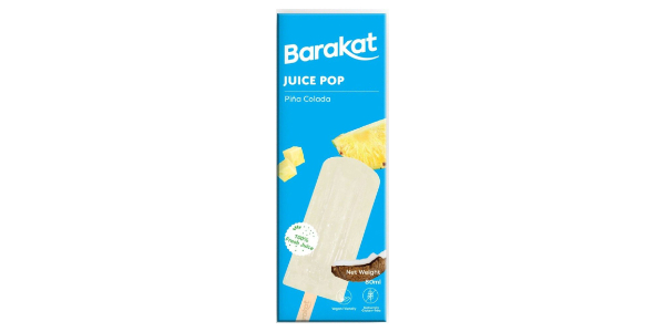 BARAKAT PINEAPLE COCONUT JUICE POPS 180ML