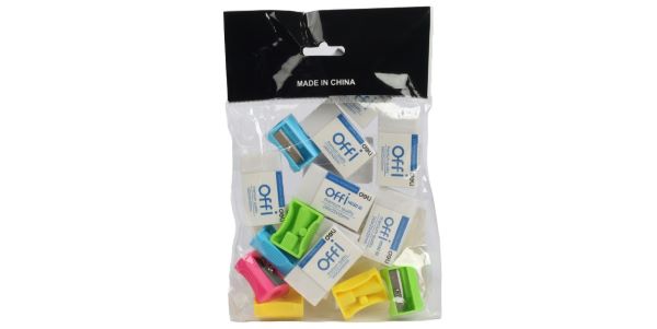 DELI 8-ERASER + 7-SHARPENER