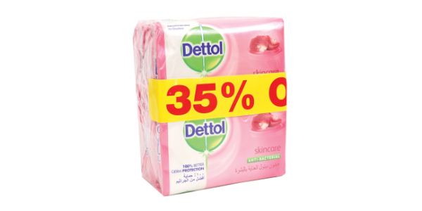 DETTOL SOAP SKIN CARE 165GX4 35% OFF