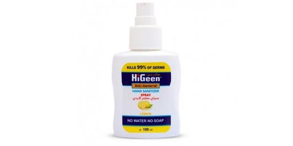 HI GEEN HAND SANITIZER SPRAY LEMON 100ML