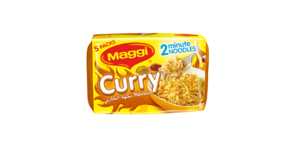MAGGI CURRY FLAVOUR 2 MINUTES NOODLES 5X79G