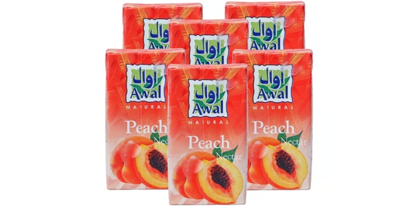 AWAL PEACH NECTAR 6X250ML