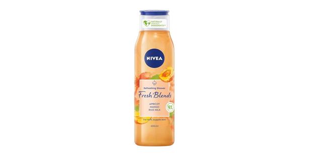 NIVEA FRESH BLENDS APRICOT MANGO RICE MILK SHOWER GEL FOR WOMEN, 300ML