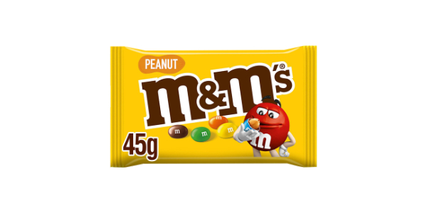 M&M'S PEANUT CHOCOLATE CANDY, 45G