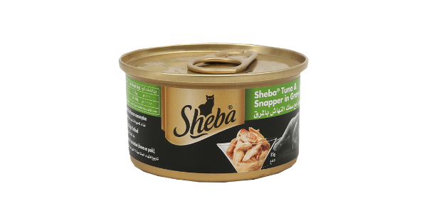 SHEBA TUNA & SNAPPER IN GRAVY CAT FOOD CAN 85G