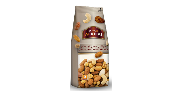 AL RIFAI DELUXE MIXED NUTS UNSALTED, 200G