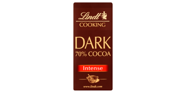 LINDT TAB DARK COOKING CHOCLATE 70%, 200G 