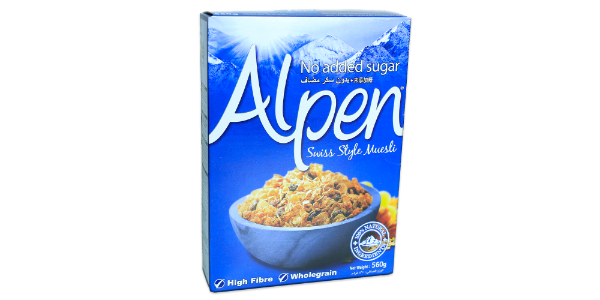 ALPEN MUESLI NAS ORIGINAL  560GMS 
