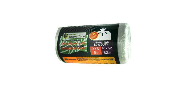 NEC BIO-DEGRADABLE GARBAGE BAGS 46X52CM WHITE ROLLS  5 GLNS
