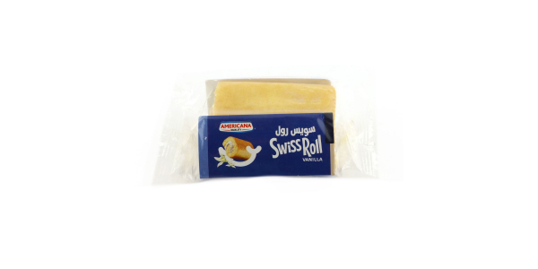 AMERICANA HALF SWISS ROLL VANILLA 55GM
