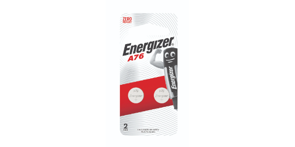 ENERGIZER A76 COIN BATTERY 2 PIECES