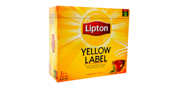 LIPTON YELLOW LABEL TEA 100 BLACK TEA BAGS
