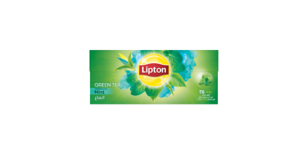 LIPTON GREEN TEA MINT 25 ENVELOPE TEA BAGS