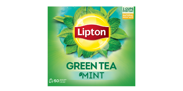 LIPTON GREEN TEA MINT ENVELOPE 50 TEA BAG 