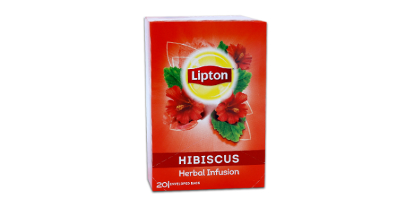 LIPTON HIBISCUS HERBAL INFUSION 20 TEA BAGS