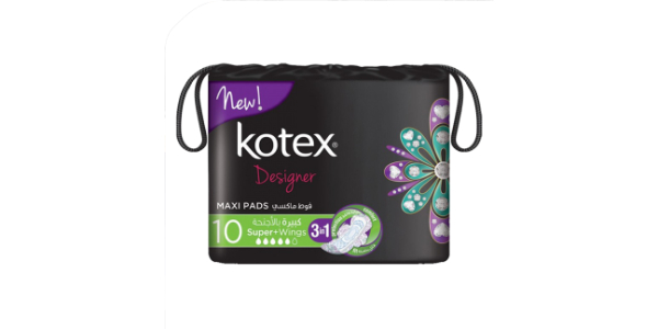 KOTEX MAXI THICK SANITARY PAD WITH WINGS SUPER 10 PADS