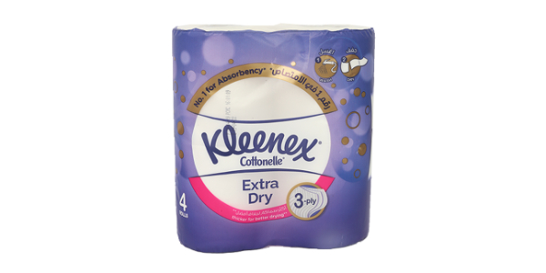 KLEENEX TOILET TISSUE EXTRA DRY 160 SHEET X 4 PACK