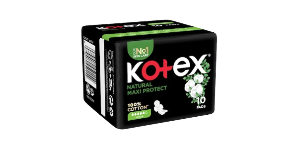Kotex Natural Maxi Protect Super 10 Pads