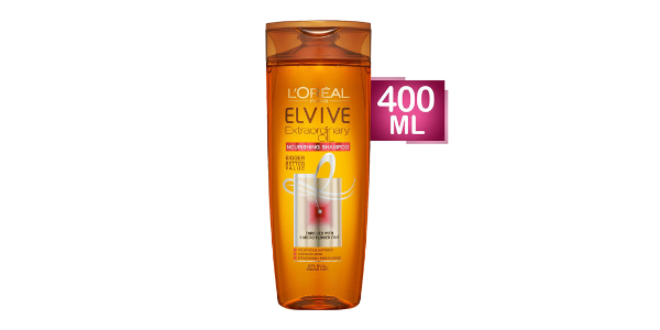 L’ORÉAL PARIS ELVIVE EXTRAORDINARY OIL JOJOBA SHAMPOO, 400 ML