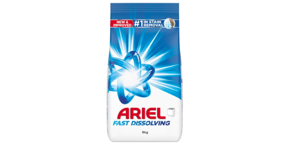ARIEL FAST DISSOLVING LAUNDRY DETERGENT POWDER 9KG