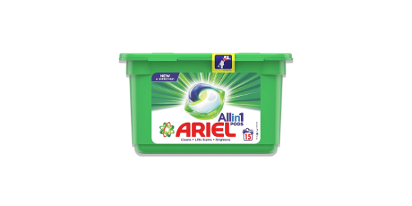 ARIEL ALL IN 1 PODS ORIGINAL SCENT LIQUID DETERGENT CAPSULES 15 CAPSULES OF 20.5G