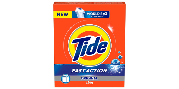 TIDE FAST ACTION ORIGINAL DETERGENT POWDER 120G