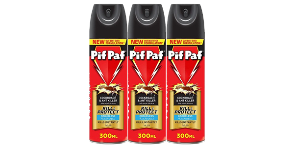 PIF PAF ODORLESS COCKROACH AND ANT KILLER 300 ML 2+1