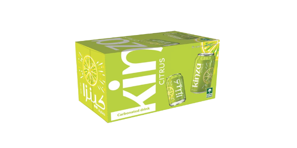 KINZA CITRUS CARBONATED DRINK 6X360ML PROMO PACK