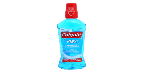 COLGATE MOUTH WASH PLAX PEPPERMINIT - BLUE 500ML             