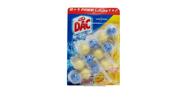 DAC TOILET CLEANER POWER ACTIVE LEMON 50G 2+1 FREE