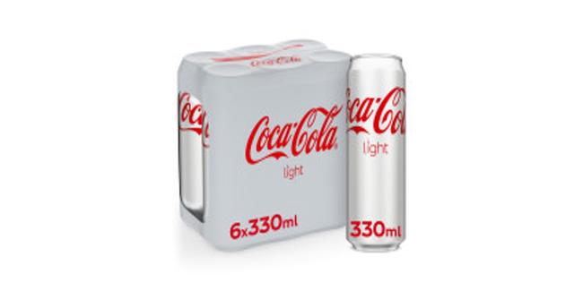 COKE LIGHT CAN 6 X 330ML